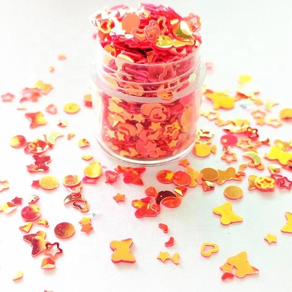 PET Material Sequin Applique Embroidery for Festivals Weddings Parties-Fashion Craft Supplies-Function Multi-functional