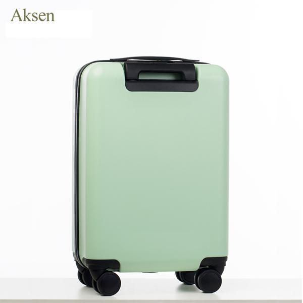 Fingerprint Lock PC Carry-On Suitcase with 360° Spinner Wheels
