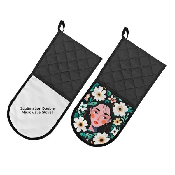 Custom Oven Mitt Sublimation Microwave Mittens Best Heat Resistant Gloves For Sublimation Practical And Stylish