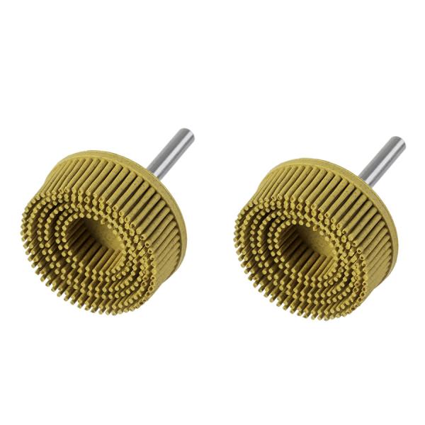 Metal Coating Removal Disc 2 Inch Bristle Disc Grit 50 80 120 with 1/4