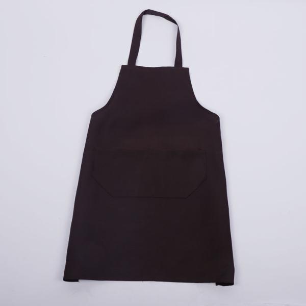 Black Cotton Polyester Waterproof Kitchen Apron for Daily Life Uniform Type Wait Staff