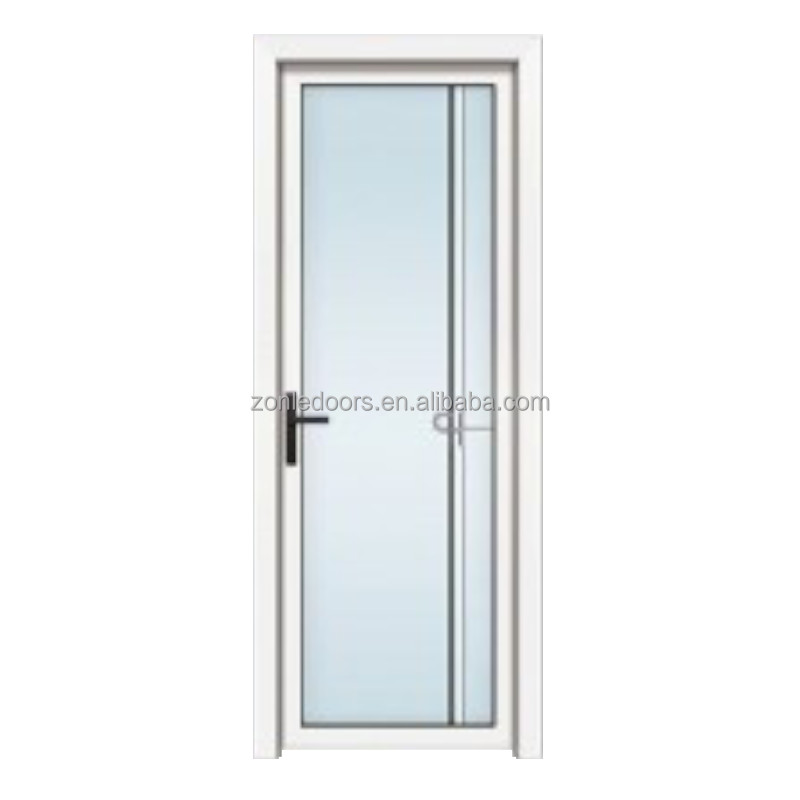 China Manufactured Economical Mdf Wood Bathroom Door Durable Upvc/Aluminium Shower Door