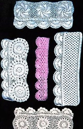 exquisite elastic stretch Crochet Lace trim handmade 7cm Cotton Lace