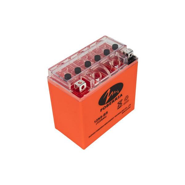 ISO14000 MF Lead Acid Small Motorcycle Battery Orange Customized 12 Volt  9 Amp Hour Battery