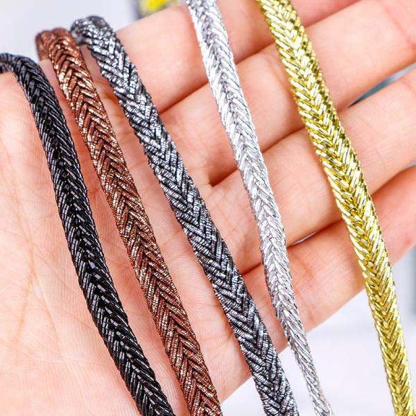 2023 Supply Gift Wrapping Support 7 Days Sample Order Lead Time Woven Herringbone Ribbon