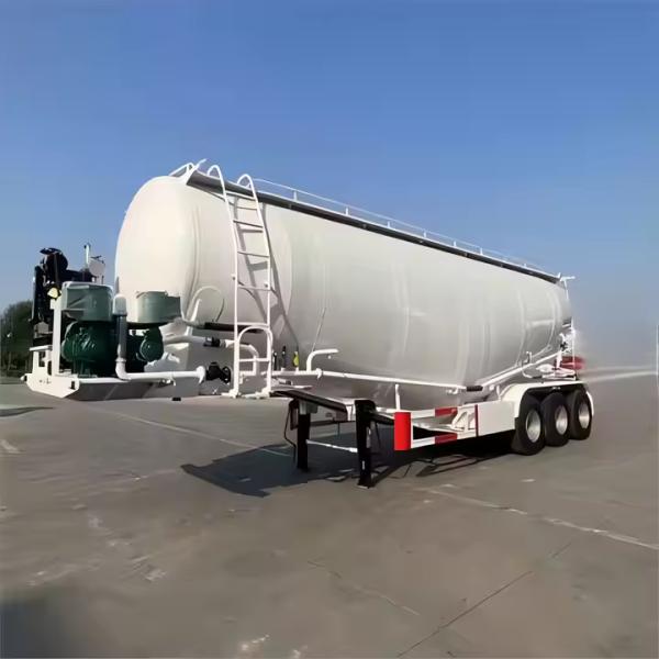 CIMC 2/3 Axles Single-bin High Quality Steel V Type 40-60T Dry Fly Ash Powder Cement Tanker Truck