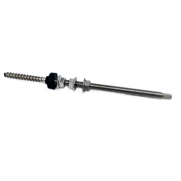 Roof Solar Panel Stainless Steel 304 316 Hanger Bolts With Flange Nut