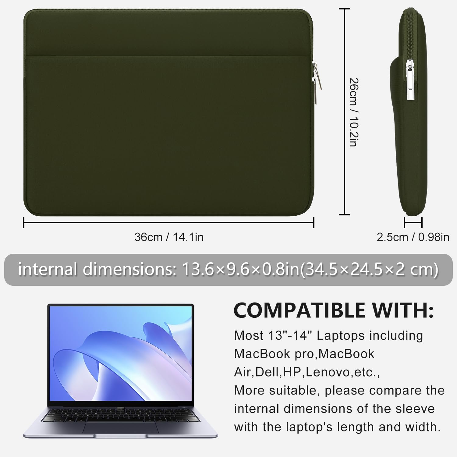 Waterproof Shockproof Portable Laptop Sleeve Case Bag Cover for MacBook Pro 11.6 12 13 14 15 15.6 Large Size LBX0113-4
