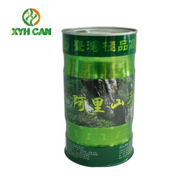 Thé Tin Can Tall Round Food empaquetant avec l'impression intérieure du couvercle CMYK