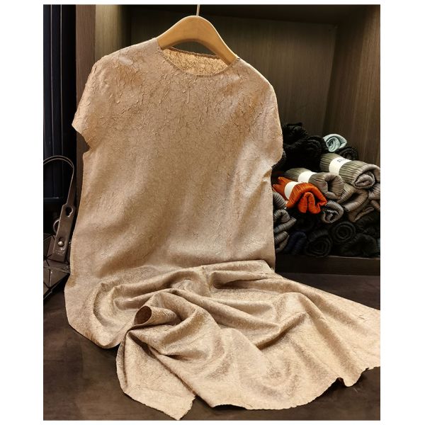 Women's XL Casual A-Line Comfortable Breathable Lightweight High Elasticity Solid Color Floor-Length Ruched Curvy Casual Dress