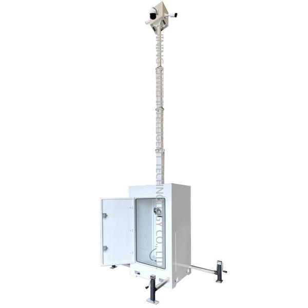 2025 CCTV Camera Cube Surveillance Tower Portable Camera Cube for Parking Site Monitoring