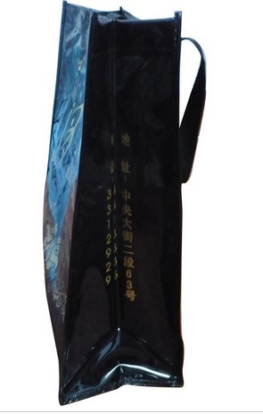 Balck Transparent PP Shopping Bag, Fabric Carrier Bags 45cm * 40cm * 12cm