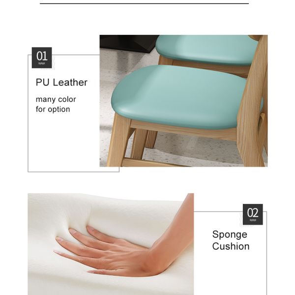 Modern Restaurant Dining Table and Chairs Sets Solid Wood Coffee Crisps Chair Many Options