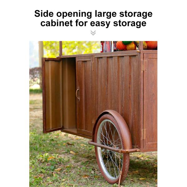 Hand Push Coffee Bicycle  New Design Tricycle Cart for Mobile Cafe