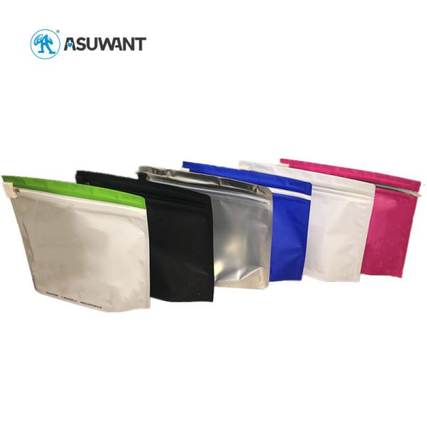 Various Colors Child Proof Zipper Bags Compostable Food Grade Standing Pouch