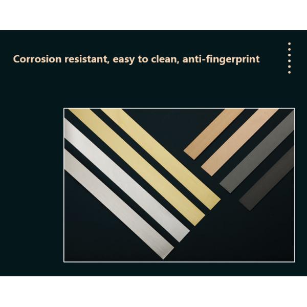 Jinhengsteel Wall Decorative Flat Tile Trims Metal Strips Stainless Steel