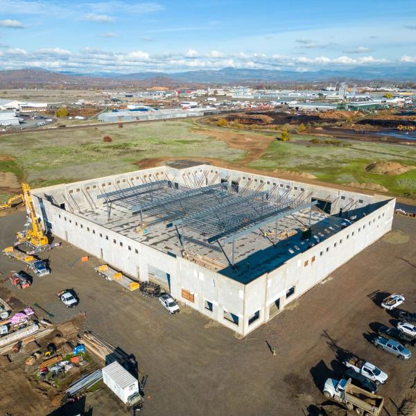 Prefab Steel Structure Workshop for Storage with Glass Wool Insulation