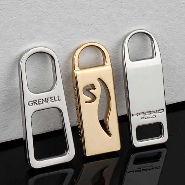 Fashionable Style Custom Metal Zipper Pulls For Handbag