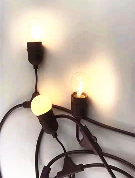 Black solar power 0.5m-10m Light Chain Light belt pendant Lamp / Lamp holder  / Loft Lights