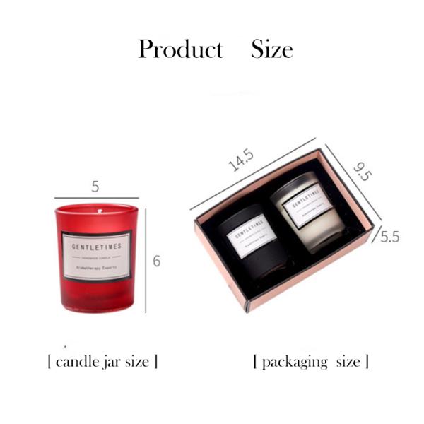 Christmas Luxury Packaging Home Scented Candles Colorful Glass Candle Jar