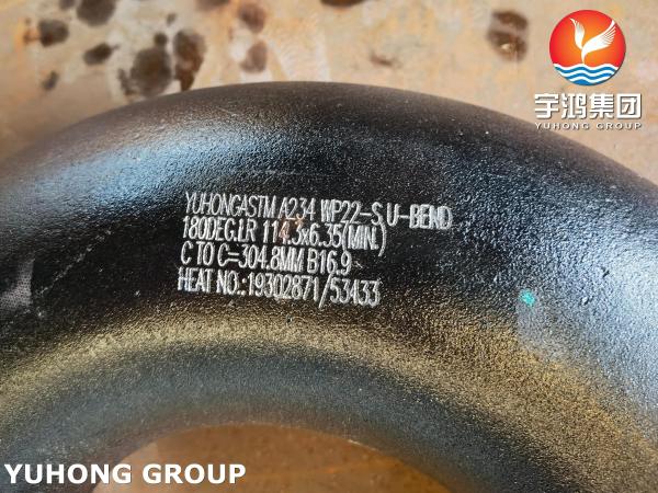 Elbow ASTM A234 WP22 For Finned Tube , Heat Exchanger