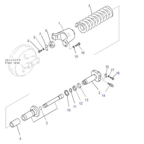 07959-20001 la graisse de valve pour l'excavatrice de KOMATSU partie PC200-8 PC300-8 PC400-8