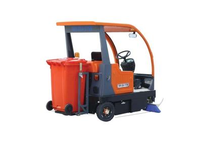 Auto Rotary Double Brushes Ride On Floor Sweeper For Industrial Workshop