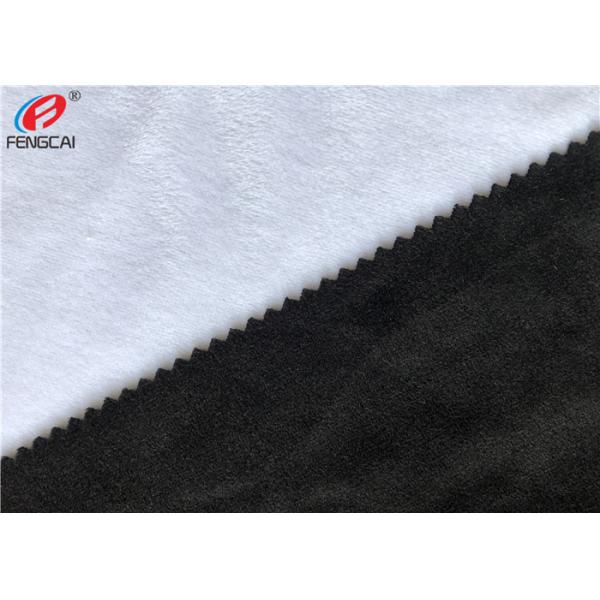 Tela de tapicería blanca negra sólida de Velboa del super suave de la tela 1m m de la felpa de Minky