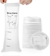 Vomit Bags Disposable Barf Bags 10Pack,1500ml White High Density Emesis Bags With Snap,Perfect For Morning Sickness