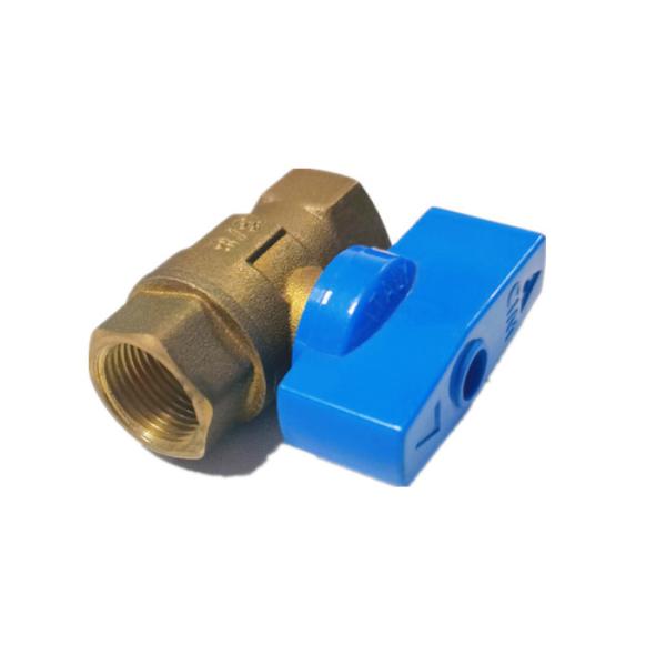3/8 BSP CNC Lead Free Brass Ball Valve Female With Butterfly Handle