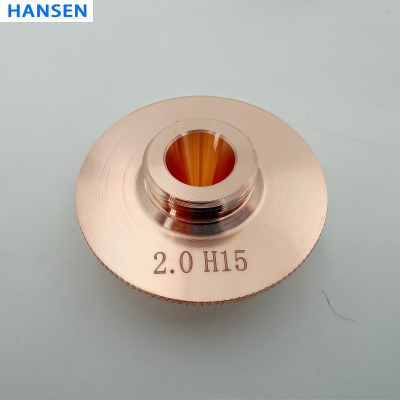 Premium D32 Laser Cutting Nozzle , High-Purity Copper Single & Double Layer Nozzle for Fiber Laser Cutting Machine , Chrome-Plated CNC Cutting Consumable