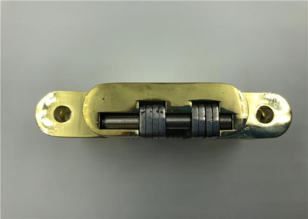 Gold Plated Hidden Door Hinges For 30mm Solid Wood Doors , Fireproof Door