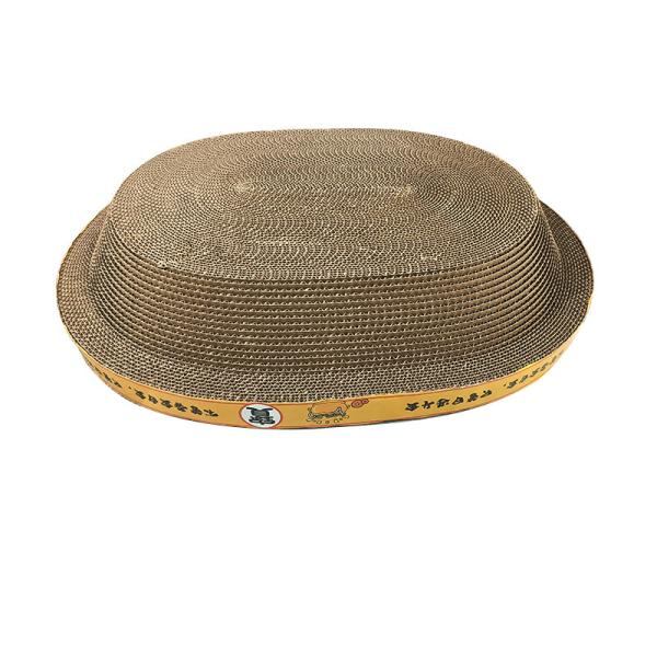 Oval Shape Cat Scratching Board Can Play and Sleep Cat Scratching Board
