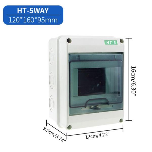 HT-5 8 12 15 18 24 Way Electrical Enclosure Distribution Plastic Switch Box IP65 Waterproof