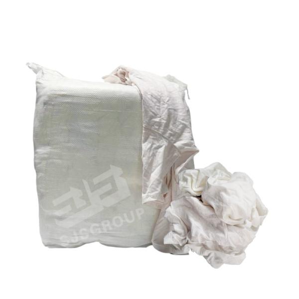 Grade A High cotton 5KG 10KG 20KG 25KG Cut Wiping Cleaning Rags KNIT White cotton wiping rags Wipers