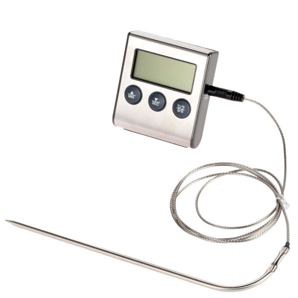 Rushed Digital Thermometer for Oven free Digital Lcd Display Probe Food Thermometer Timer
