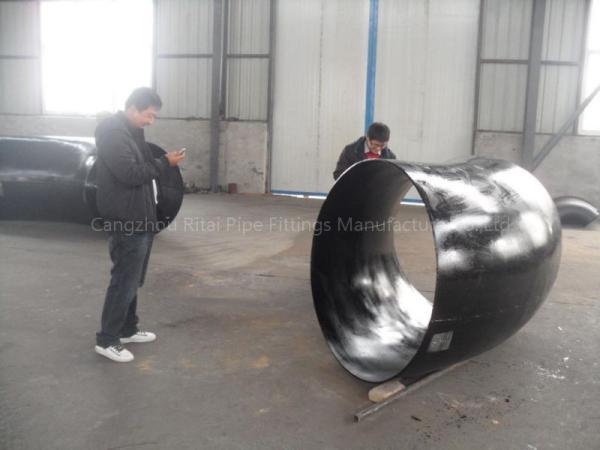 Solda de extremidade dos cotovelos da tubulação de 3400NB ASME grande fuzileiro naval grande do tamanho do aço carbono de 45 graus