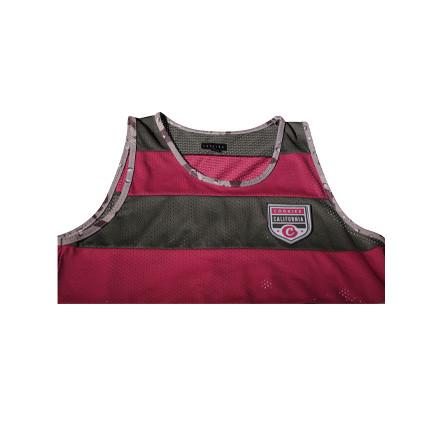 Men Sport Sleeveless Basketball Shirt / Boys Basketball Vest Anti - Pilling