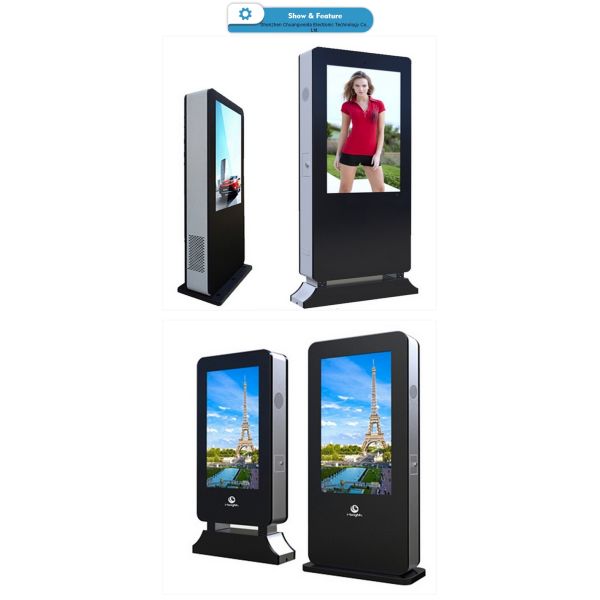 55 Inch Outdoor Waterproof Digital Signage Touch Screen TV 4K LCD Ad Player Kiosk