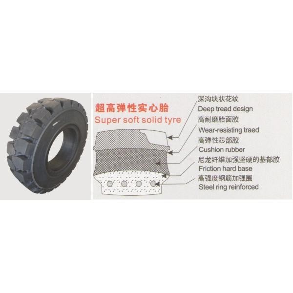 бренд ЛАКЭР 300 15 покрышек платформы грузоподъемника природного каучука автошины грузоподъемника