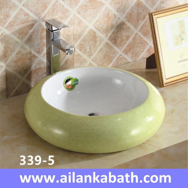 2016 new model fashion colorful sanitary ware ceramic art basin for bathroom sink
