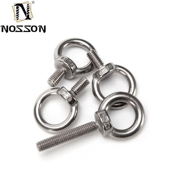 GB Standard Marine Grade Galvanized Stainless Steel Lifting Ring Threaded Eyebolt 1/4