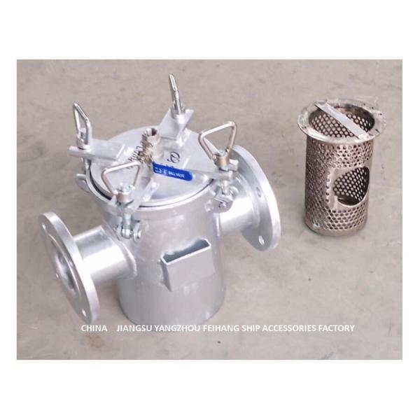 Filtre d'eau brut d'aspiration pour l'orifice d'admission de pompe auxiliaire d'eau de mer A80 CBM1061-81 Marine Sea Water Strainers