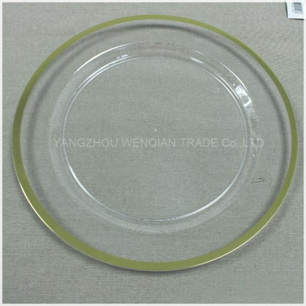 10.25 Inch Disposable Clear Plastic Salad/Dessert Plates- Premium Hard Plastic Appetizer Plates Disposable Plastic Plate