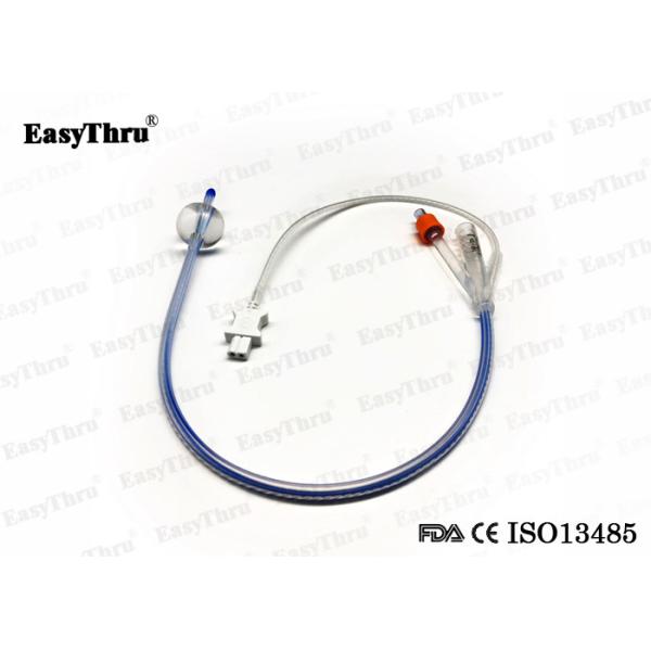 Больничный практический мочевой силиконовый катетер, прозрачный силиконовый трехсторонний катетер