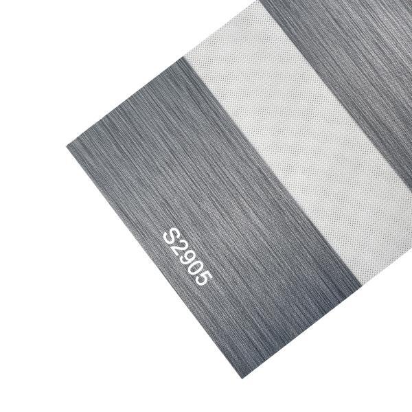 3m Width 100% Polyester Translucent Double Layer Roller Blinds Fabric For Home Decoration