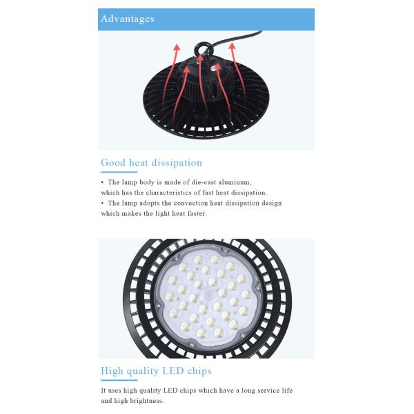 Smd Chip Ip67 5000k High Bay Led Ufo Lights 100w