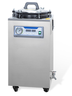 Liquid Crystal Digital Display Vertical Sterilizer Pre Vacuum Disinfection Cabinet