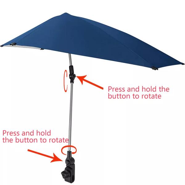 Manual Control Wheelchair Umbrella with UV Sunshade and Agile Supply Chain Customization