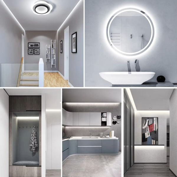 8mm 10W 24V PVC Flexible COB LED Strip Light 320leds Customizable